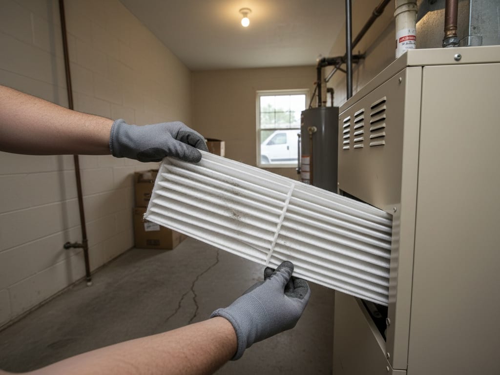 Standard Air Duct Cleaning at work